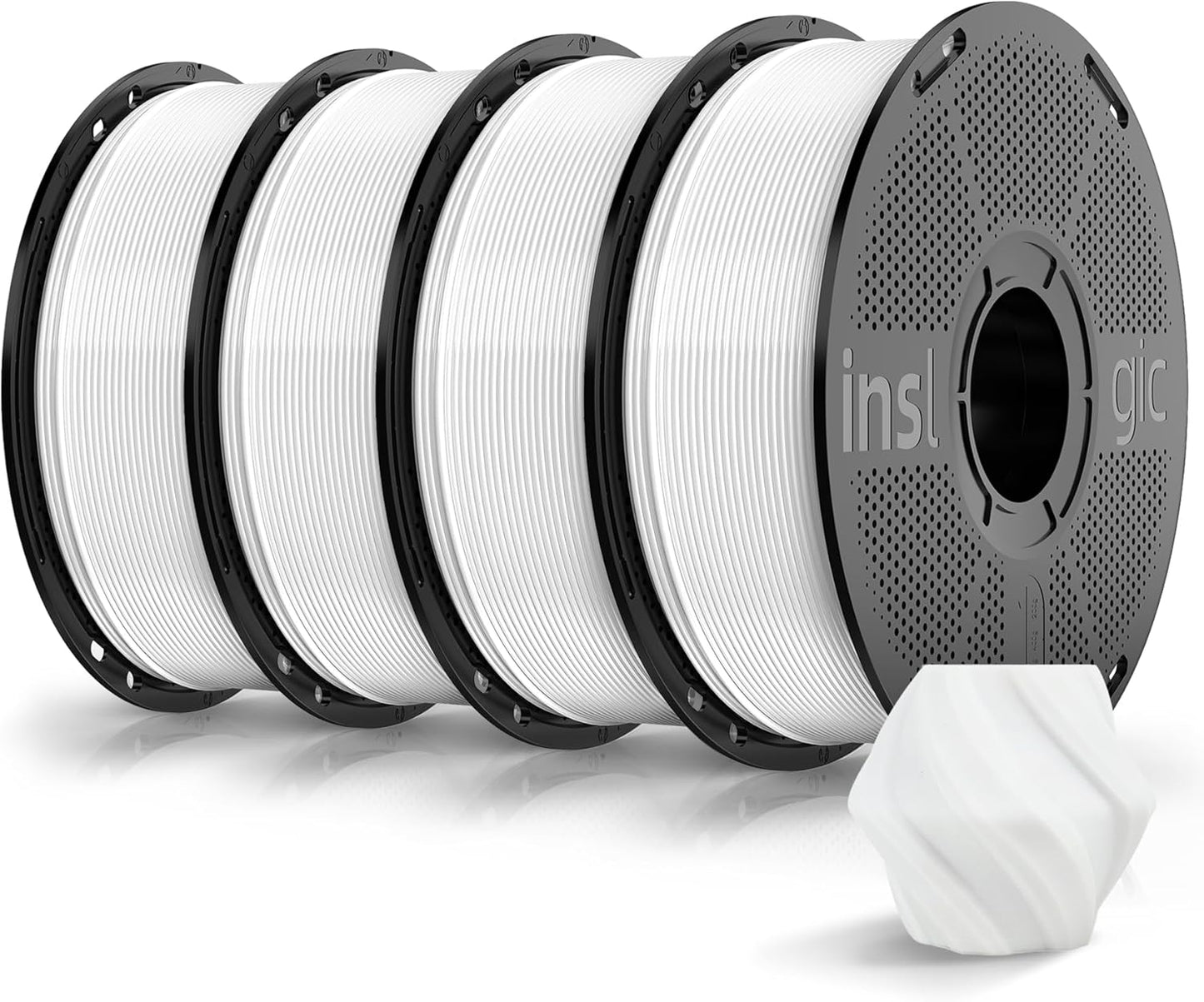 Inslogic Pre-Dried 4kg PLA Pro Filament Bundle for 3D Printing