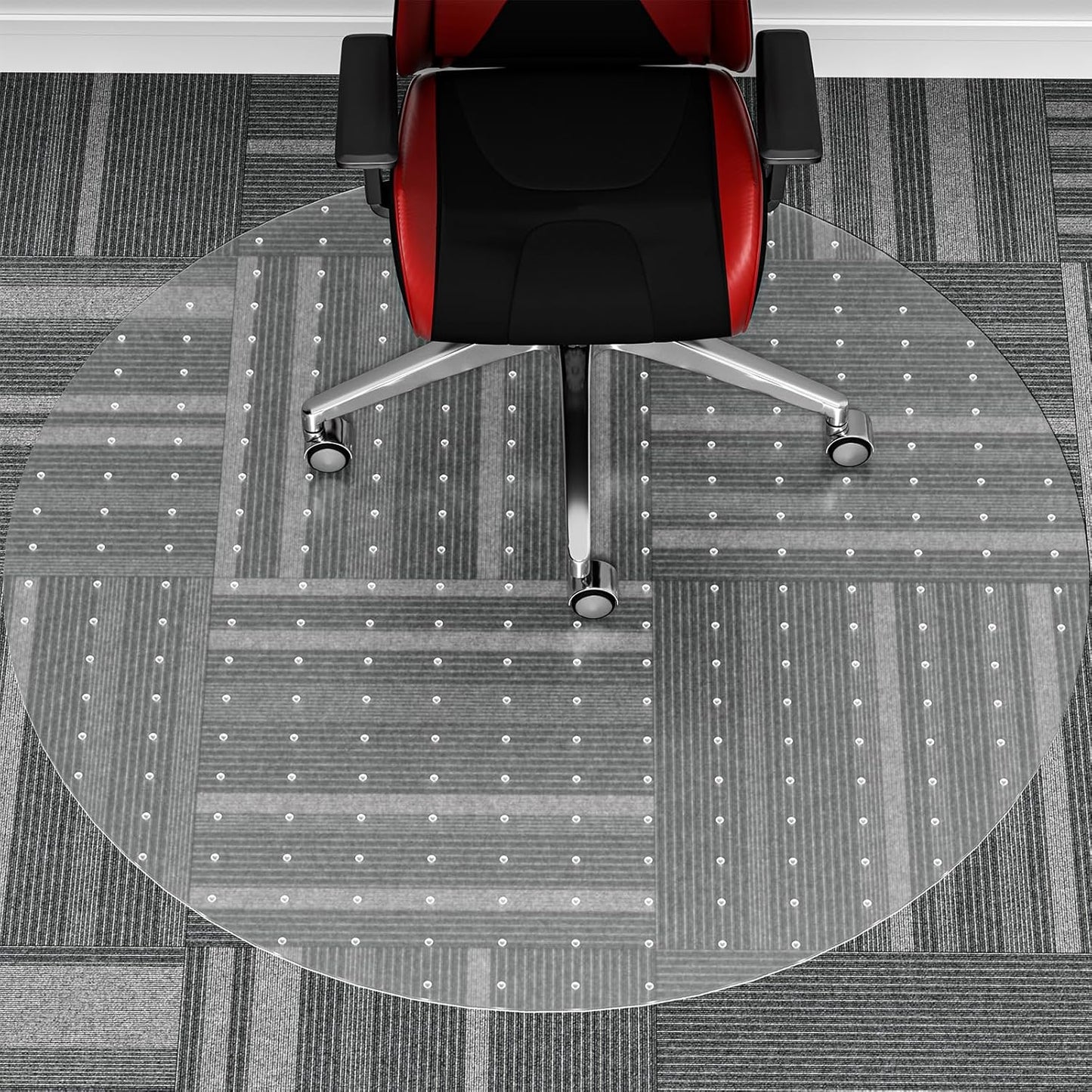 WASJOYE Office Chair Mat for Carpet - 48in Round Protector