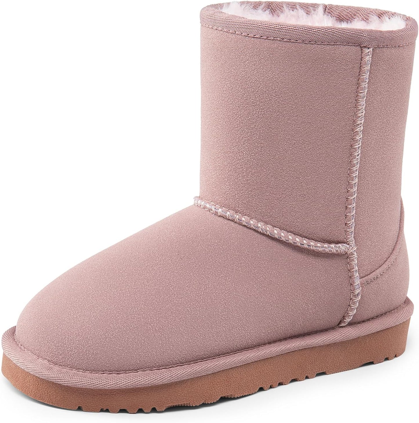 DREAM PAIRS Kids Faux Fur Lined Winter Snow Boots for Fun