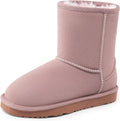 DREAM PAIRS Kids Faux Fur Lined Winter Snow Mid Boot - Warm, Easy On