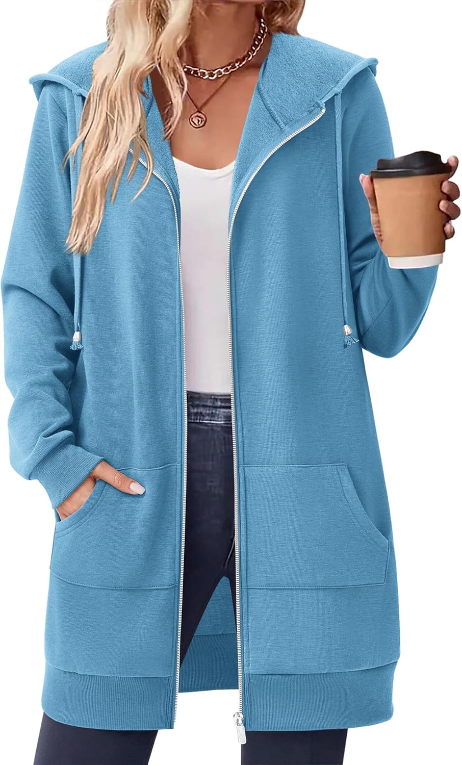Zeagoo Women's Zip Up Hoodies for Fall and Winter Comfort