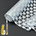 Drawer and Shelf Liner 17 in x 20 ft White Marble - Non Slip