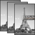 22.375 x 34 Poster Frame Black 3 Pack - Scratch-Proof Slide-In Frames