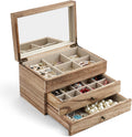 Meangood Jewelry Box Organizer for Women - Rustic Style