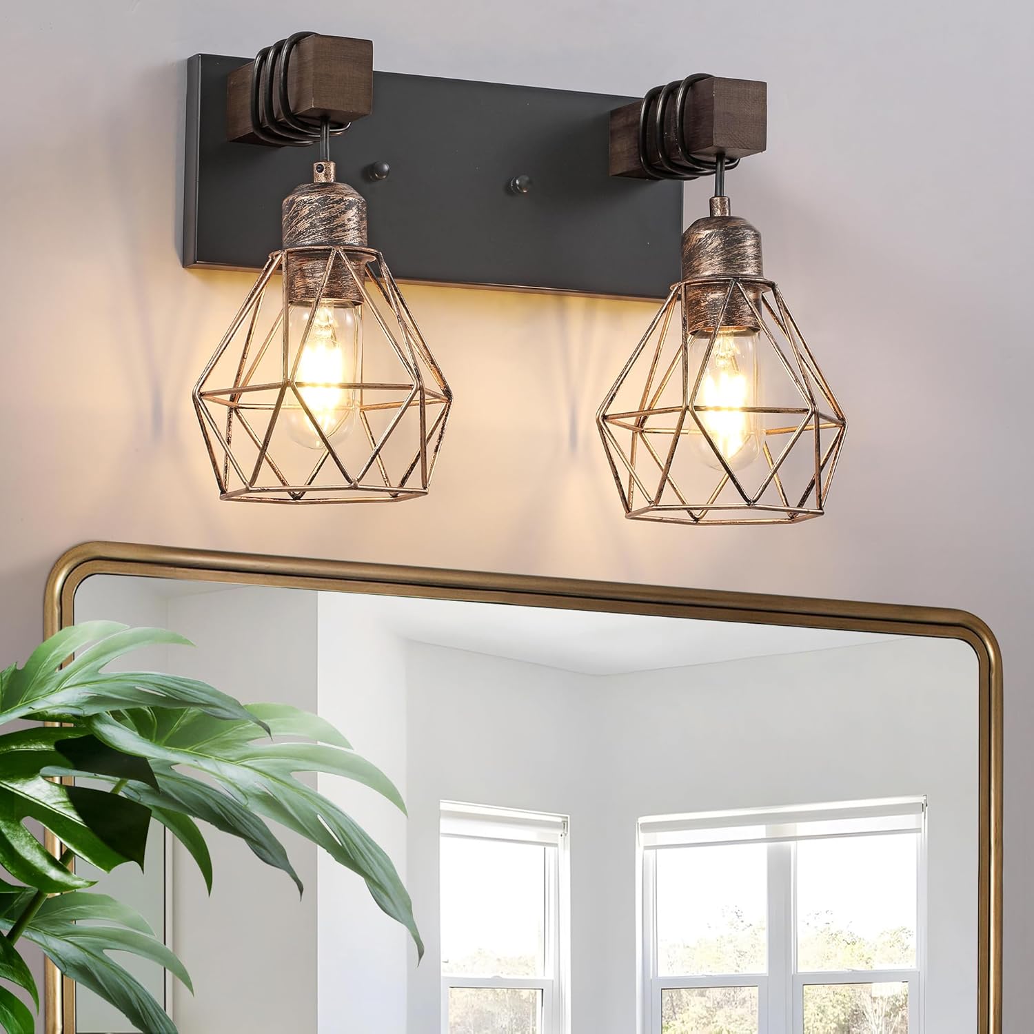 Farmhouse Bathroom Vanity Light Fixtures for Rustic Charm