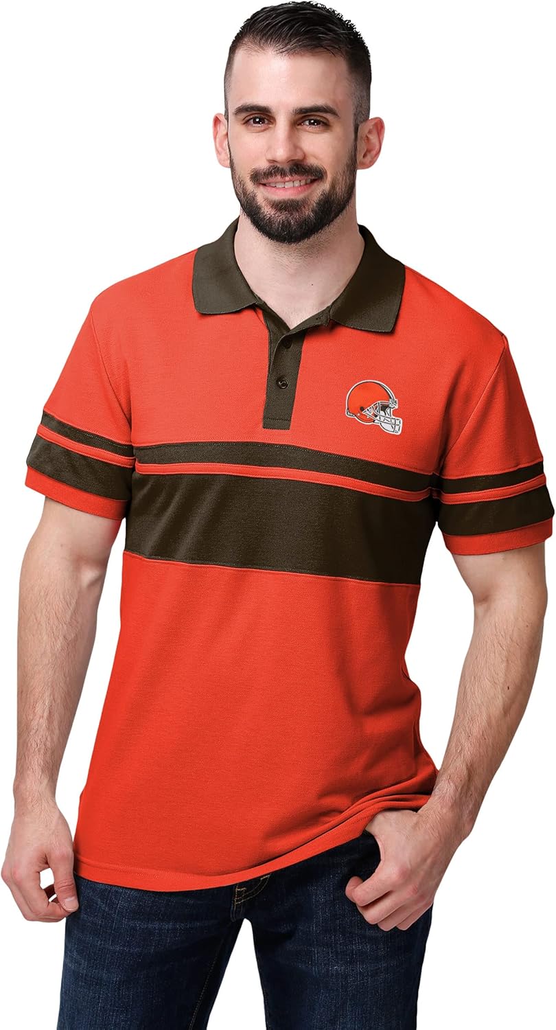 FOCO Men's NFL Team Logo Polo Short Sleeve Shirt Review