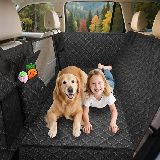 Dog Car Seat Cover for Back Seat: Waterproof Extender for Pets