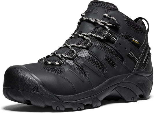 KEEN Utility Men's Lansing Mid Steel Toe Waterproof Work Boots