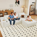 96 in Modular Sectional Couch L-Shaped Cloud Sofa - No Assembly