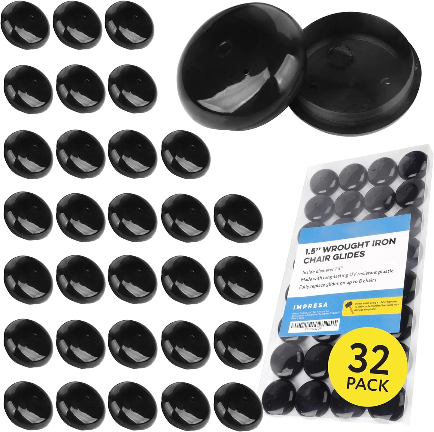 Wrought Iron Chair Leg Caps - Protect Your Patio Furniture!