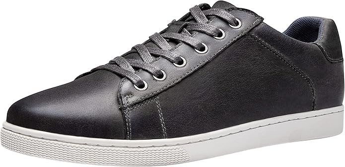 Jousen Men's Leather Sneakers for Business Casual Style