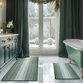 Bathroom Rugs and Mats Sets 2 Piece Thick Absorbent Chenille - Soft