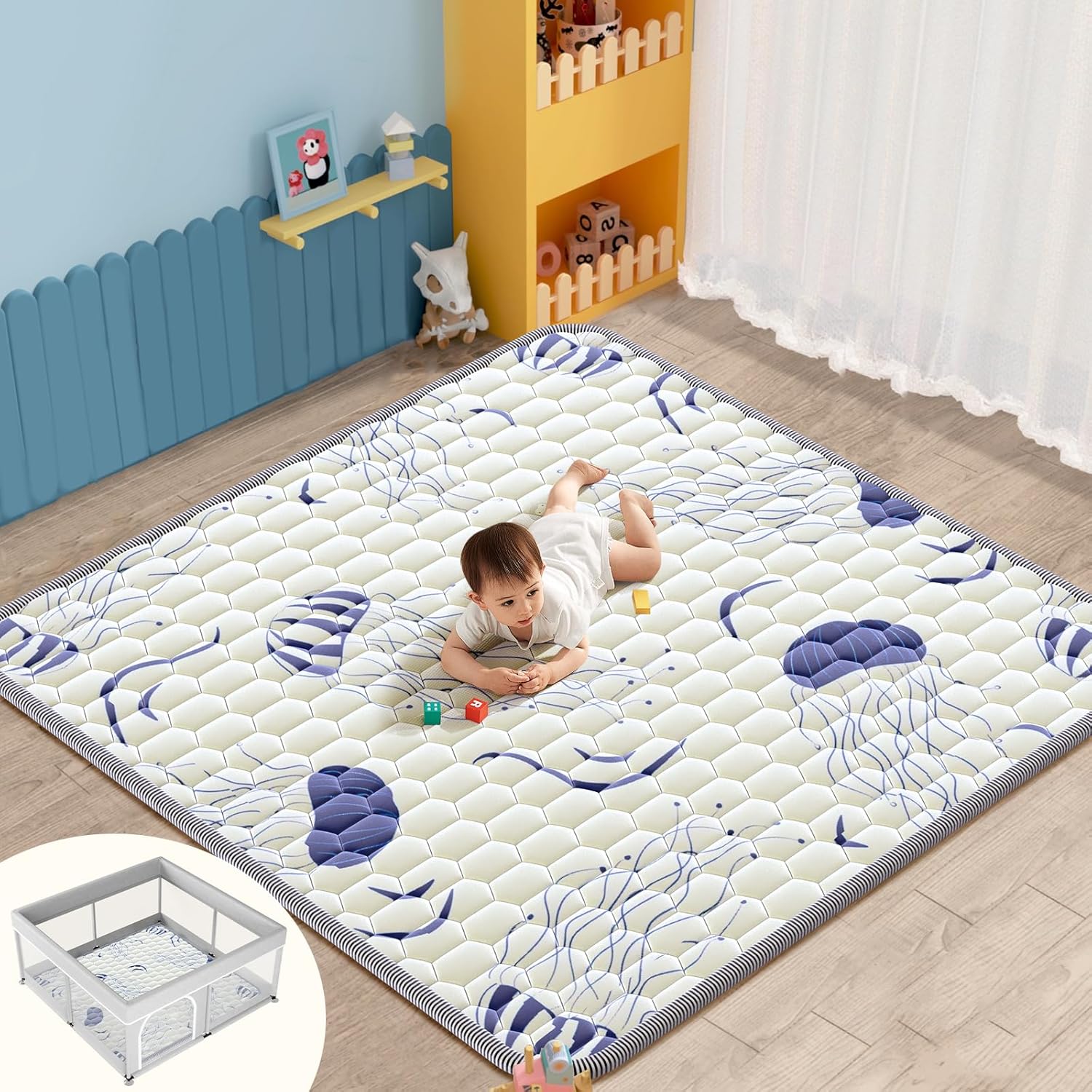 Abdtech Baby Play Mat: Soft & Safe Floor Cushion