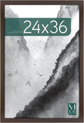 MCS Museum Poster Frame 24x36 Espresso Woodgrain - Bold Wall Display