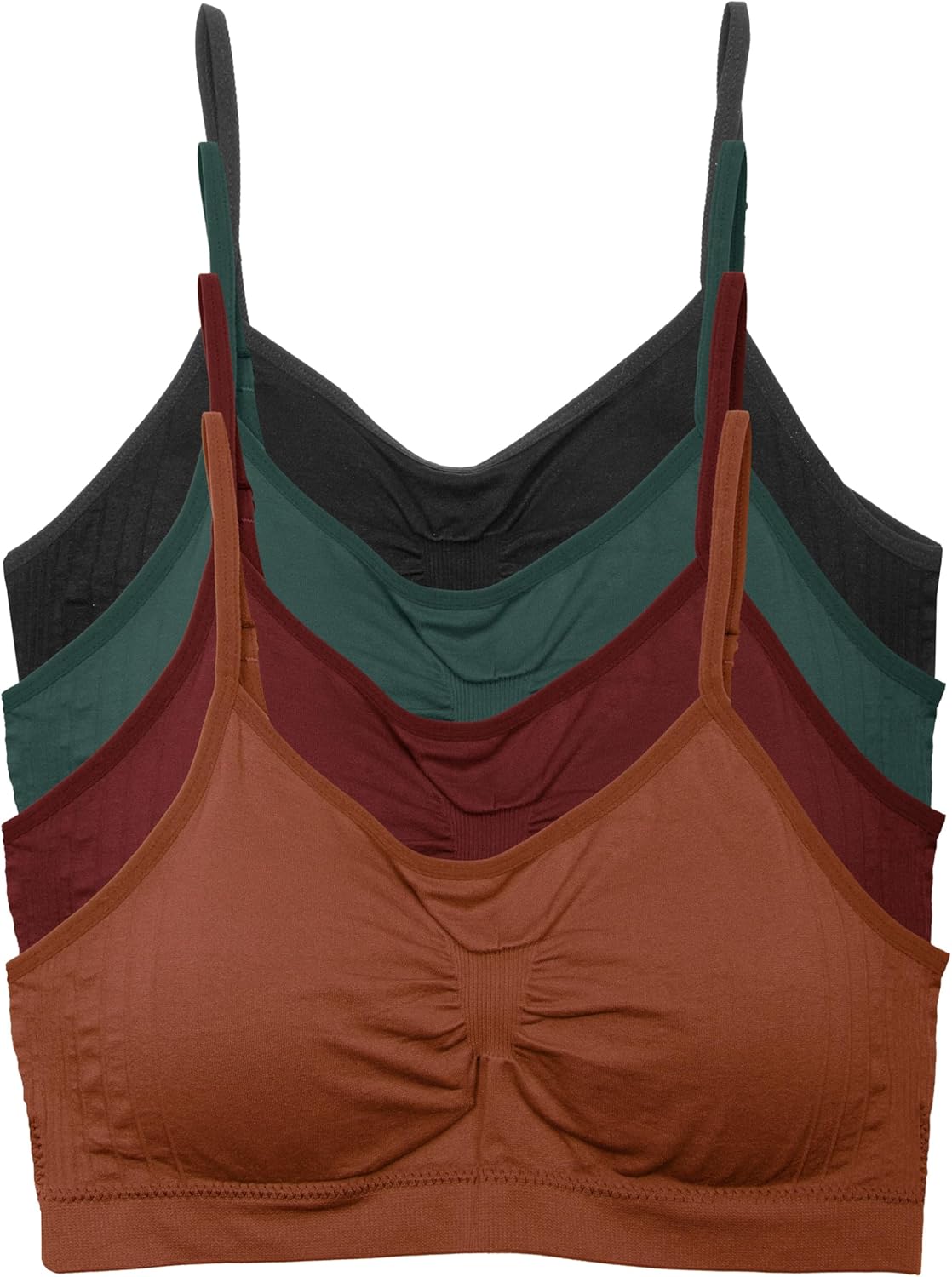 Kalon 4 Pack Womens Cami Bras for Ultimate Comfort and Style