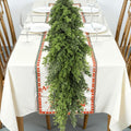 Real Touch Cedar Garland 9ft - Lifelike Pine Greenery for Mantel