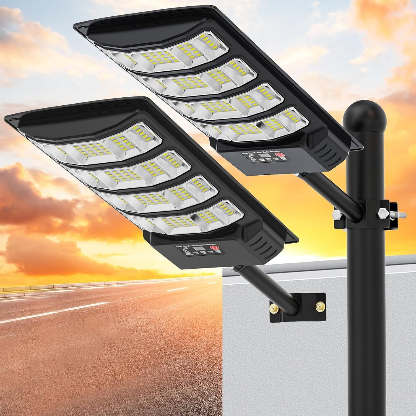 Solar Street Lights Outdoor Waterproof 50000LM with Motion Sensor