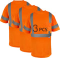 Safety Shirt Short Sleeve High Visibility Reflective Breathable T