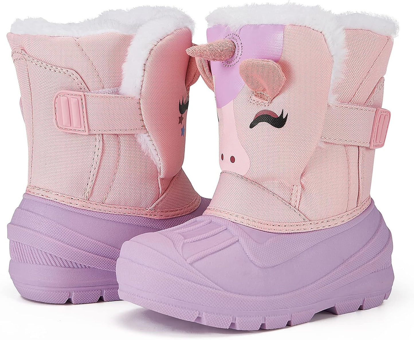 MORENDL Toddler Winter Snow Boots for Boys and Girls Hiking