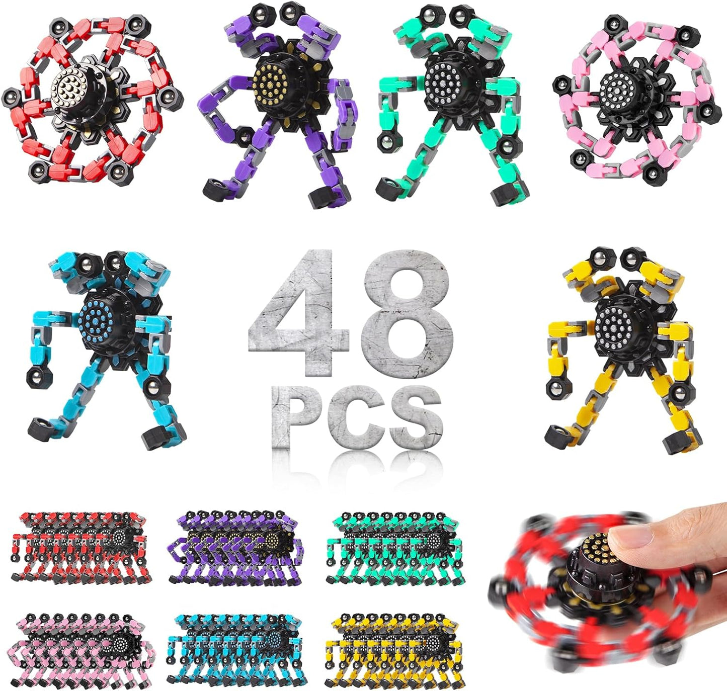 Transformable Fidget Spinners for Kids and Adults Stress Relief