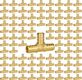 SUNGATOR 100-Pack 1/2ft Pex Tee Fittings - Bulk Lead-Free Brass