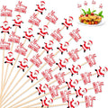 Santa Letter Bamboo Picks - Festive Party Decor
