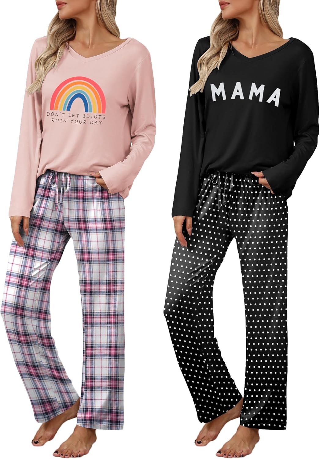 Ekouaer Womens 2 Pack Pajama Set for Ultimate Comfort and Style