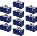 VENO 10 Pack Moving Bags w Backpack Straps - Heavy Duty Moving