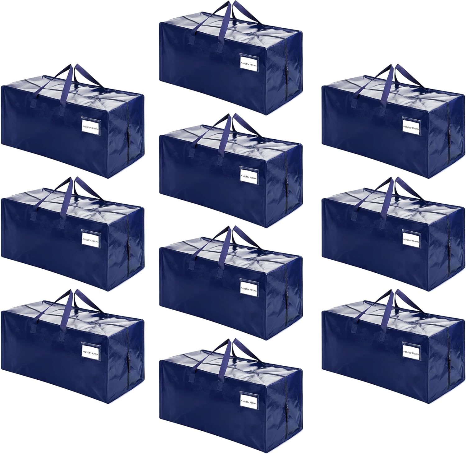 VENO 10 Pack Moving Bags - Heavy Duty Storage Totes for Moving