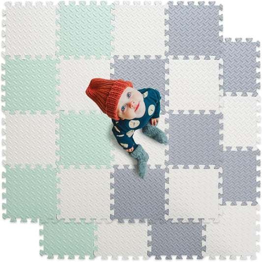 Foam Floor Mats for Kids - Non-Toxic Interlocking Play Mat