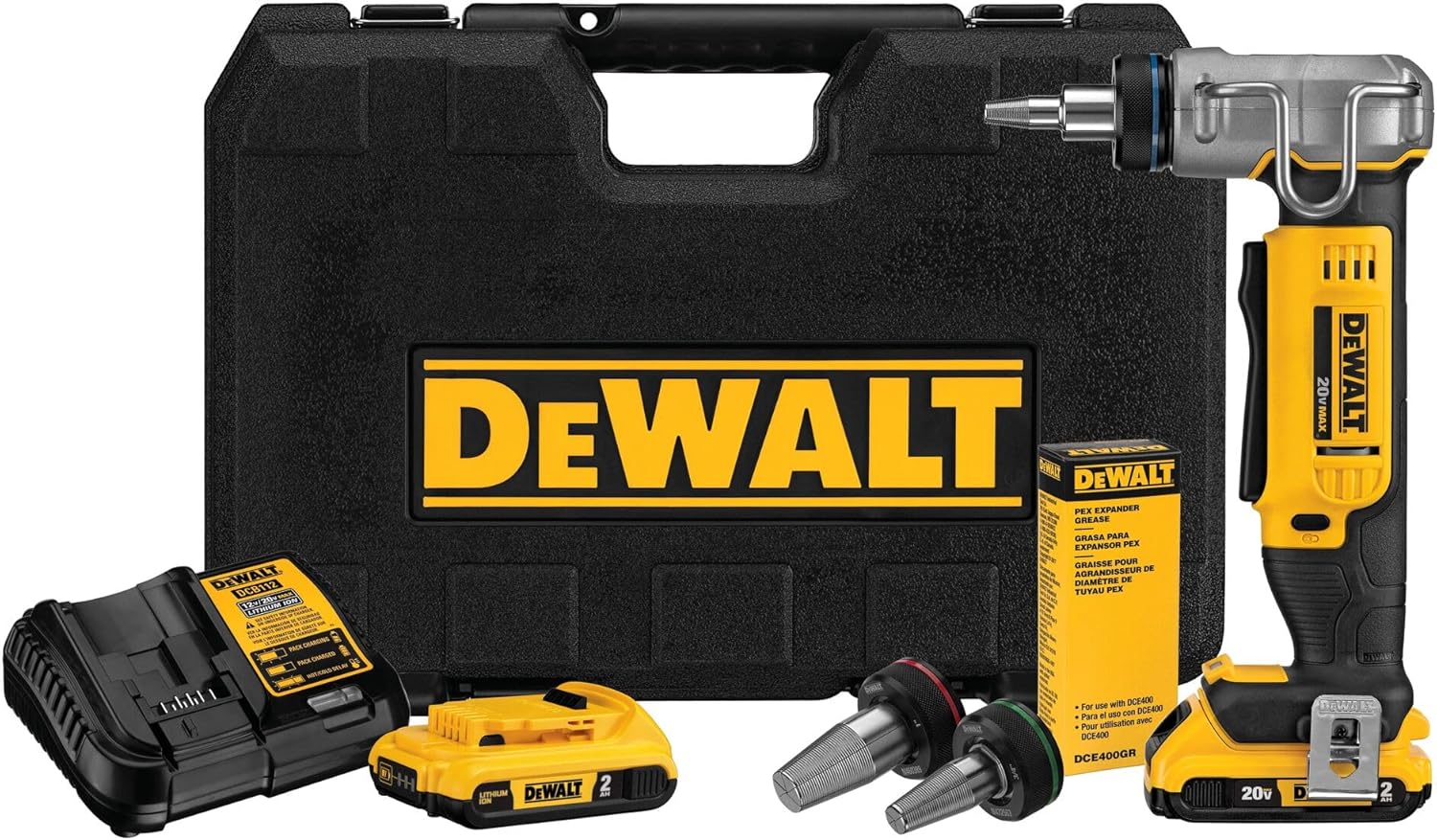 DEWALT 20V MAX PEX Expander Tool Kit for Efficient Expansion