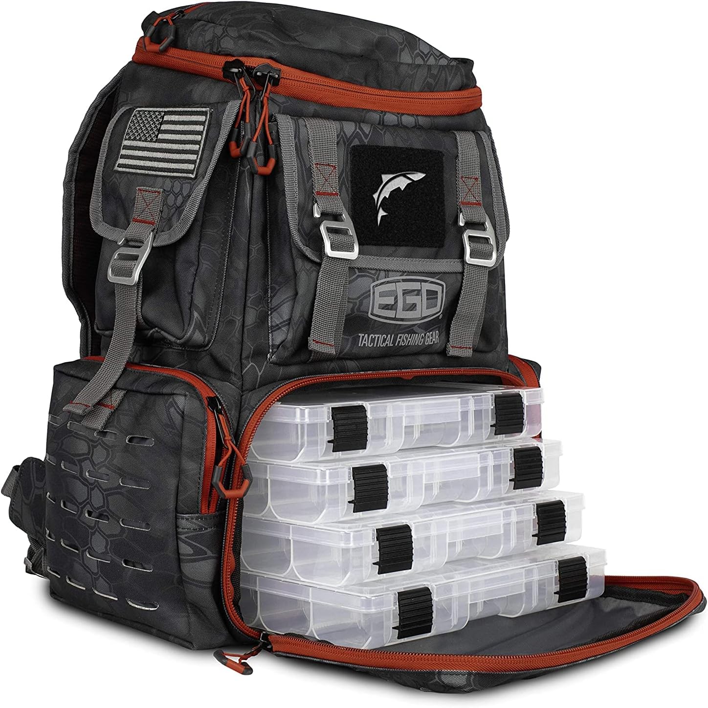 EGO Kryptek Tactical Backpack: Durable, Water-Resistant with Multiple Pockets