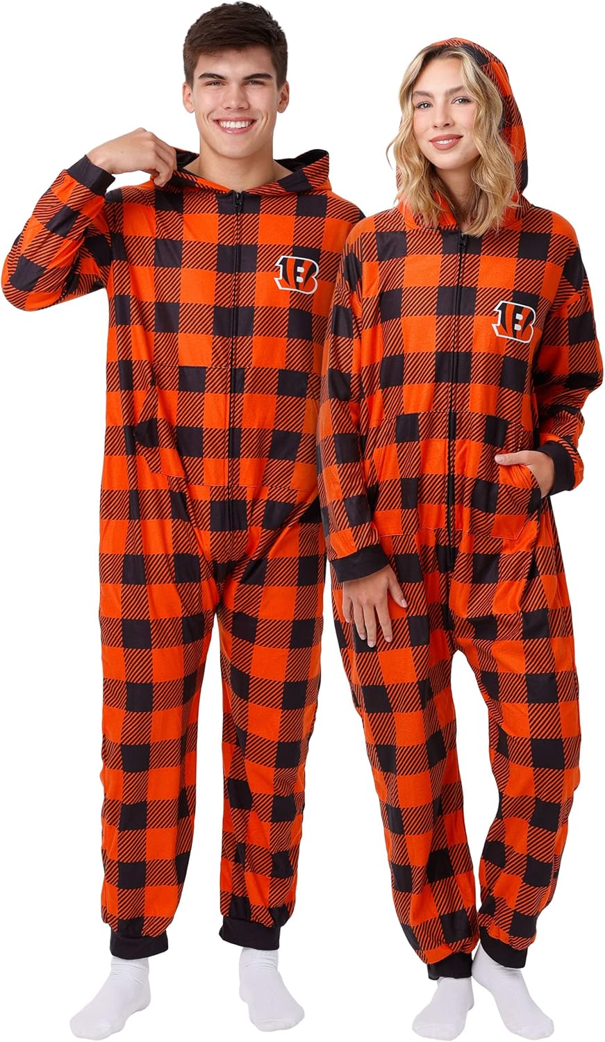 FOCO NFL Team Logo Pajamas One Piece Onsie for Ultimate Comfort