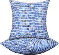 Outdoor Throw Pillows Set of 2 18x18 in - Durable Patio Cushions