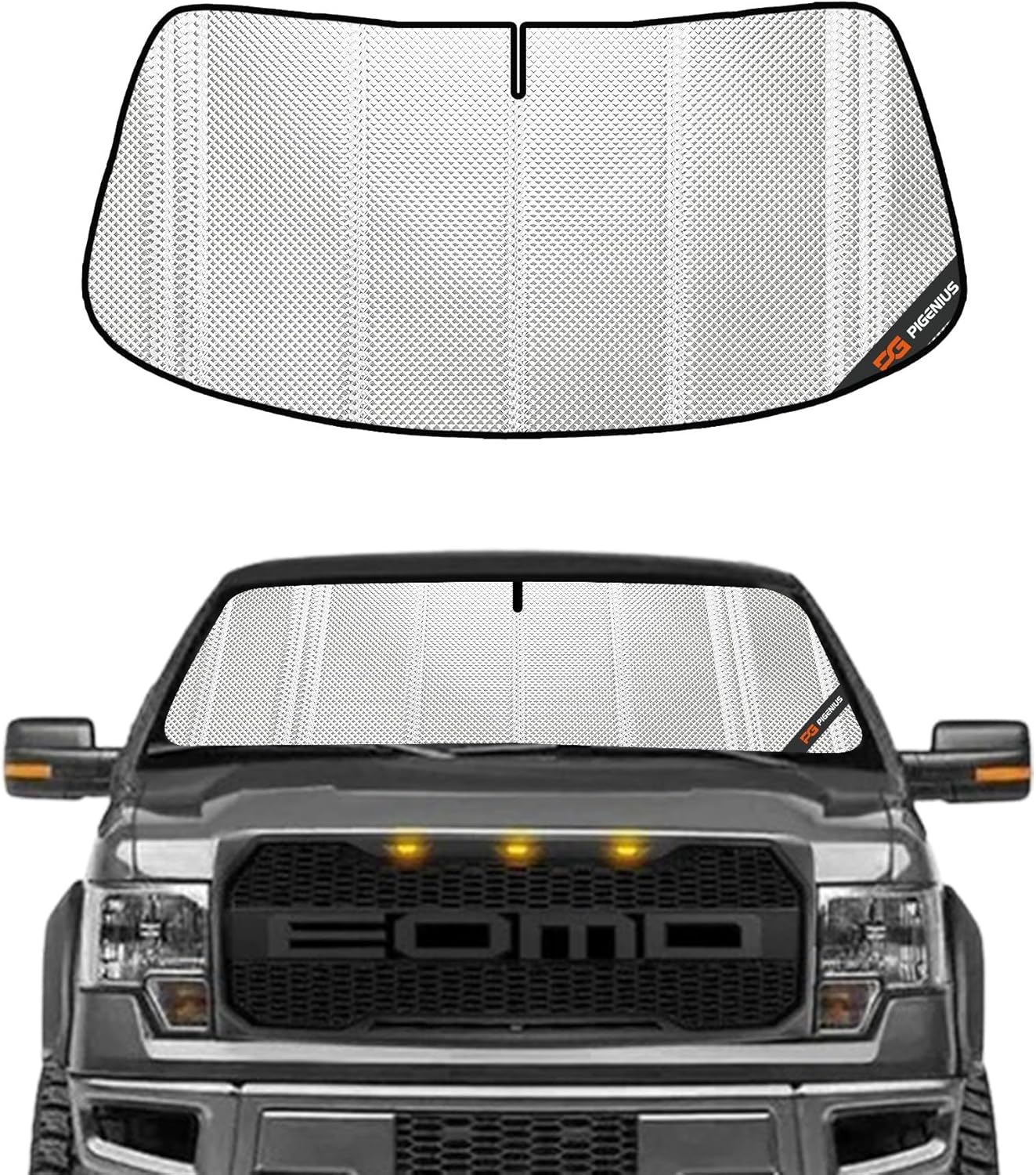 Windshield Sun Shade for Ford F150 2009-2014 with Full Coverage