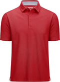 MAGCOMSEN Men's Polo Shirts Short Sleeve Cotton Pique - Classic Fit
