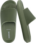 CUSHIONAIRE Feather EVA Mens Sandals Slip On Recovery Slides Made
