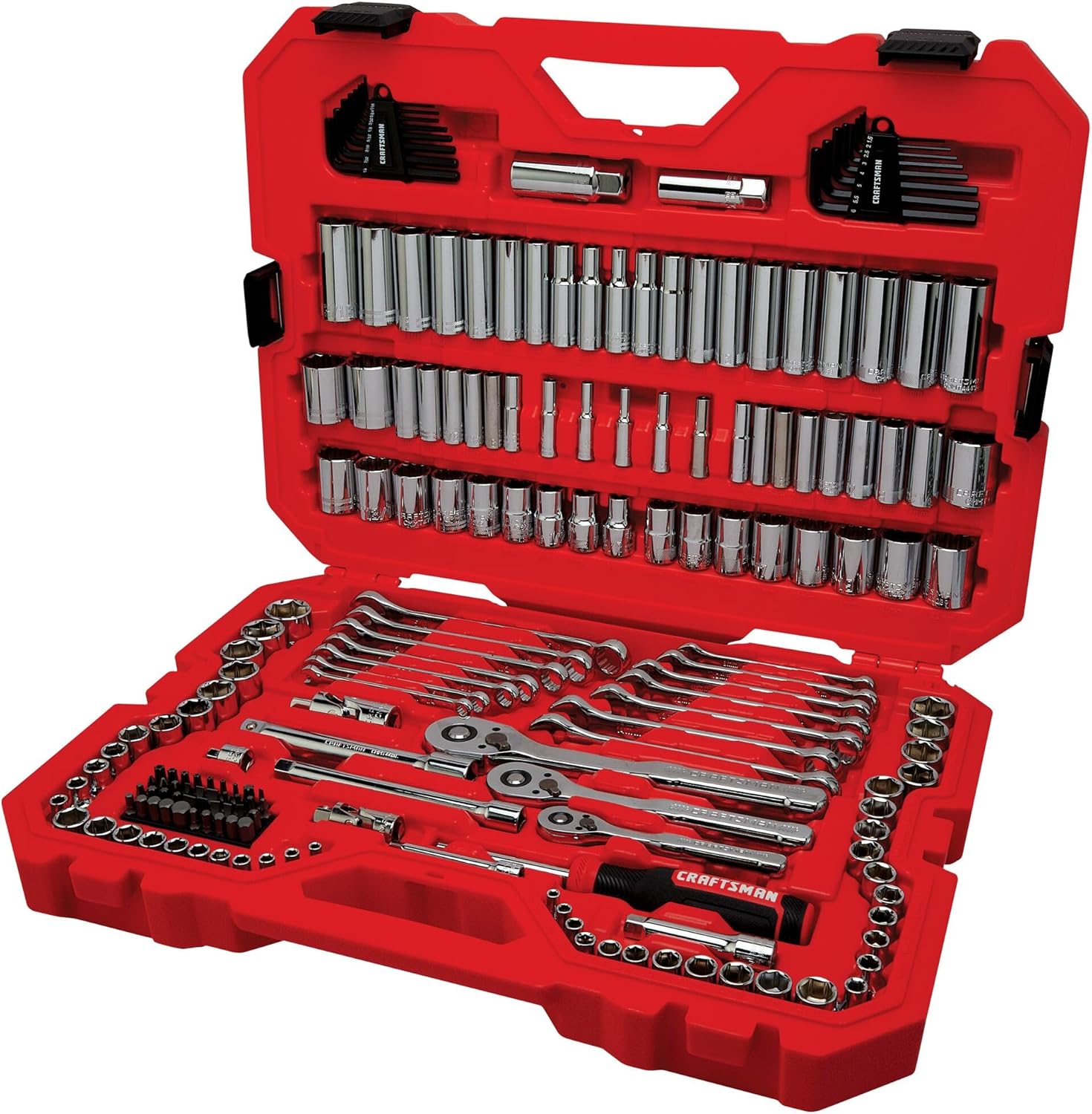 CRAFTSMAN 189 Piece Mechanics Tool Set with Low Profile Ratchet