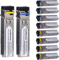 5 Pairs BIDI SFP Network Transceiver Module 1.25G - Single Fiber 20km