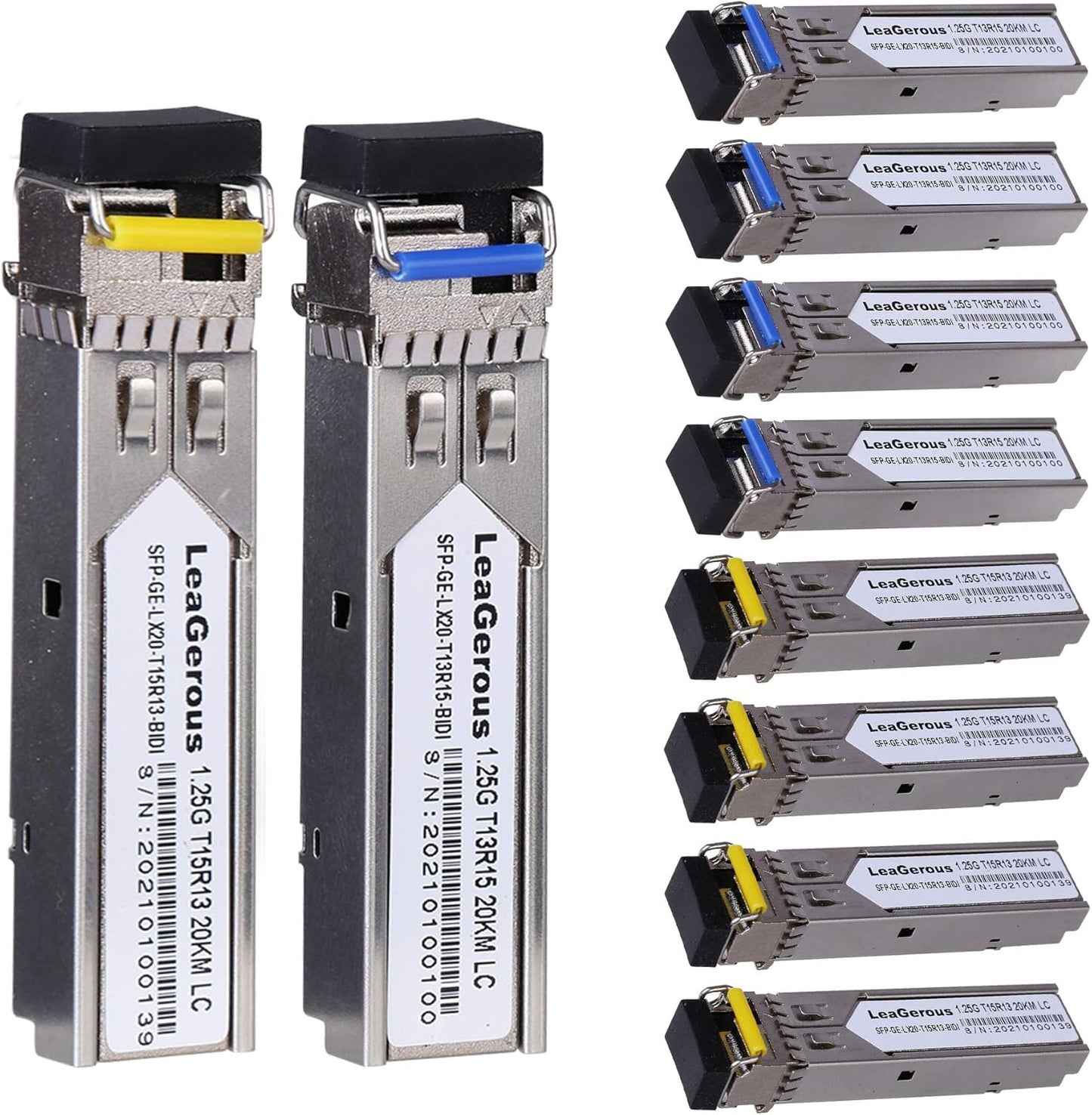 5 Pairs BIDI SFP Network Transceiver Module for 20km Deployment