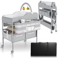 Portable Changing Table for Baby - Foldable Diaper Station with Toy