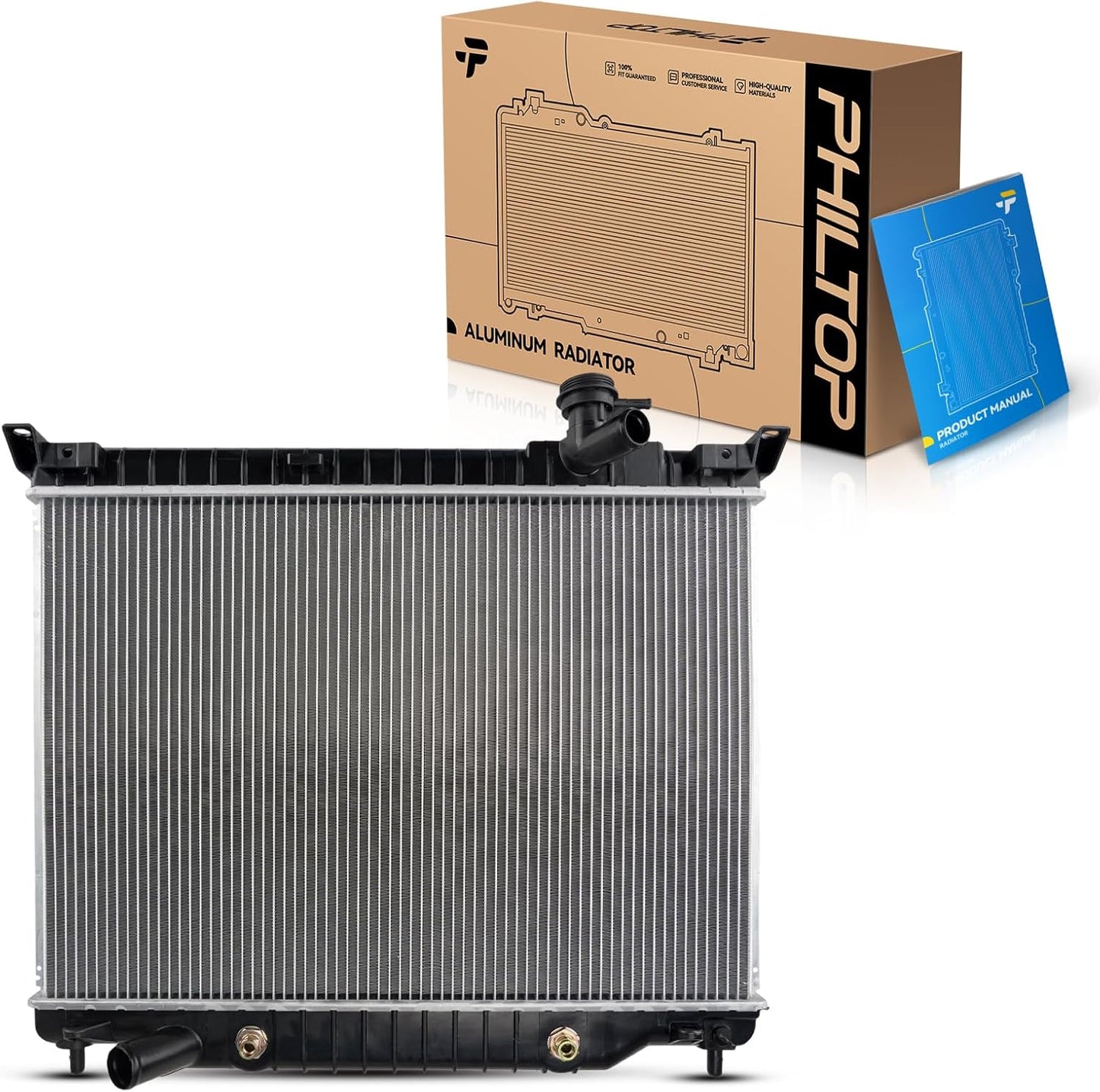 PHILTOP Aluminum Replacement Radiator for Trailblazer and Envoy