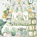 Sage Green Baby Shower Decorations 172pcs - Complete Gender Neutral