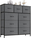 Sweetcrispy 9 Drawer Fabric Dresser Tall Chest Storage Organizer