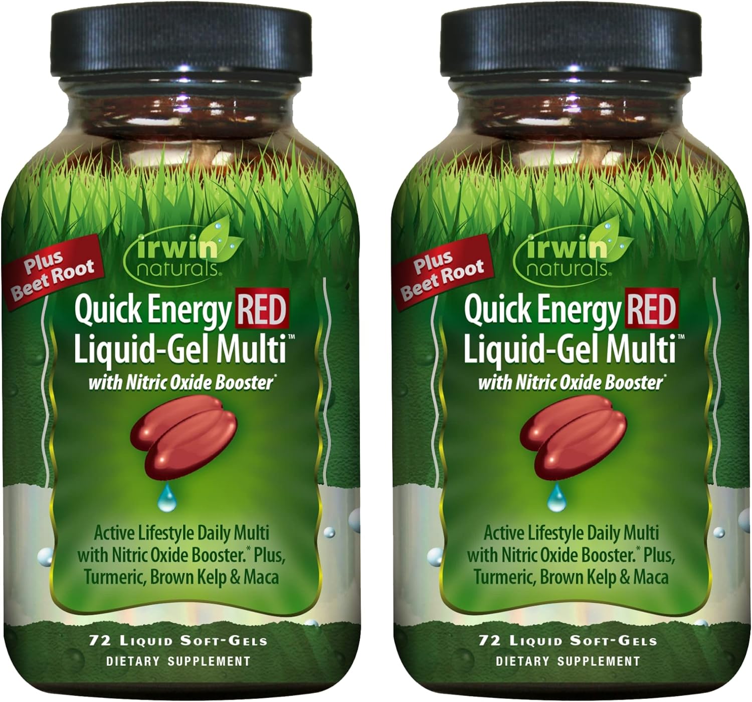 Irwin Naturals Quick Energy RED Liquid-Gel Multi for Vitality
