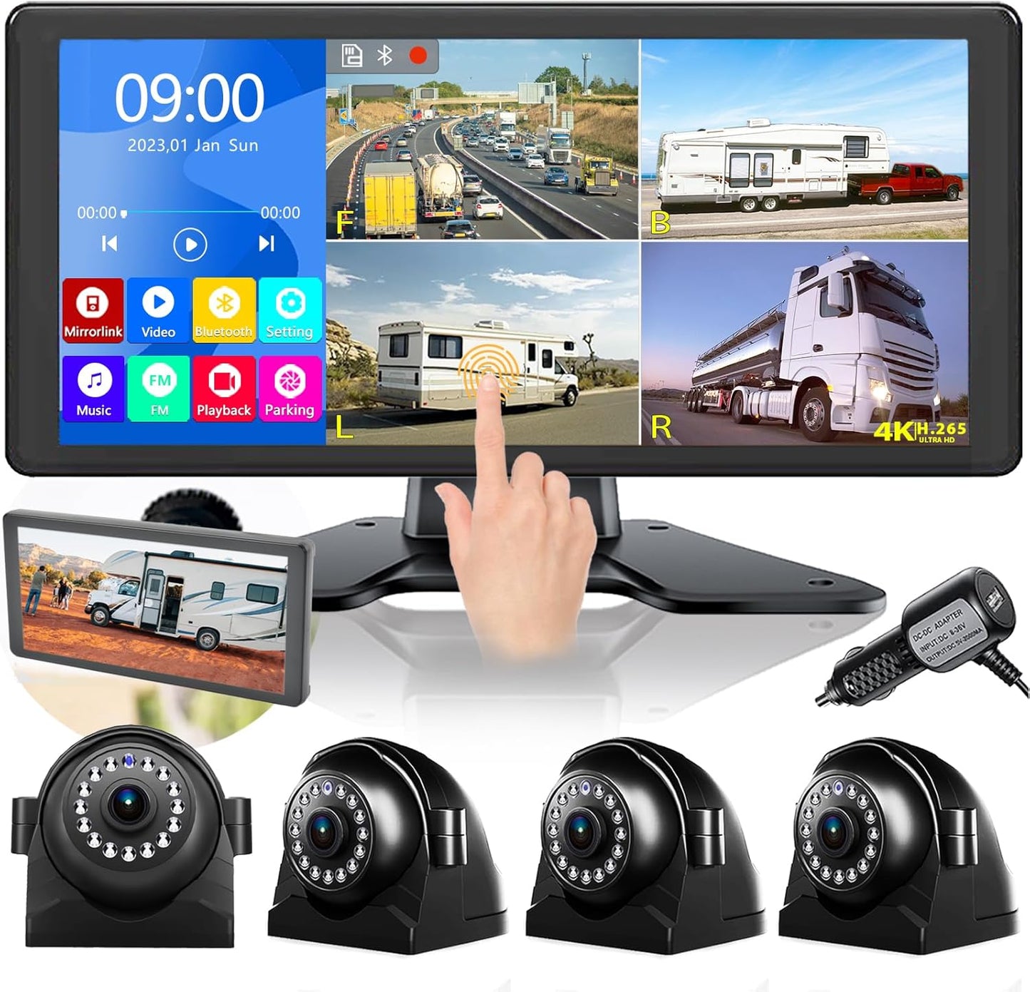 Enhanced Safety: VOONOA 4K RV Backup Cam System
