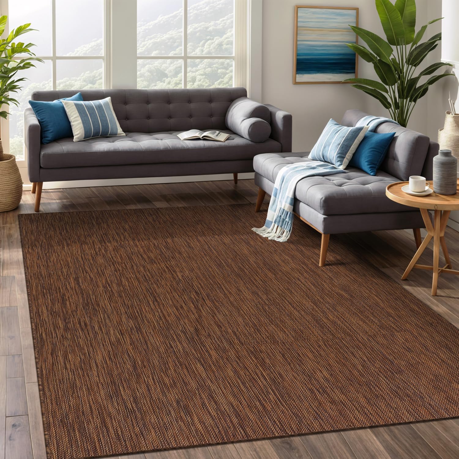 Beverly Rug Indoor Outdoor Rug 6x9, Washable and Stylish
