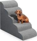 Dog Stairs for Bed 28.7H 5-Step Ramp - Easy Climb for Small Dogs