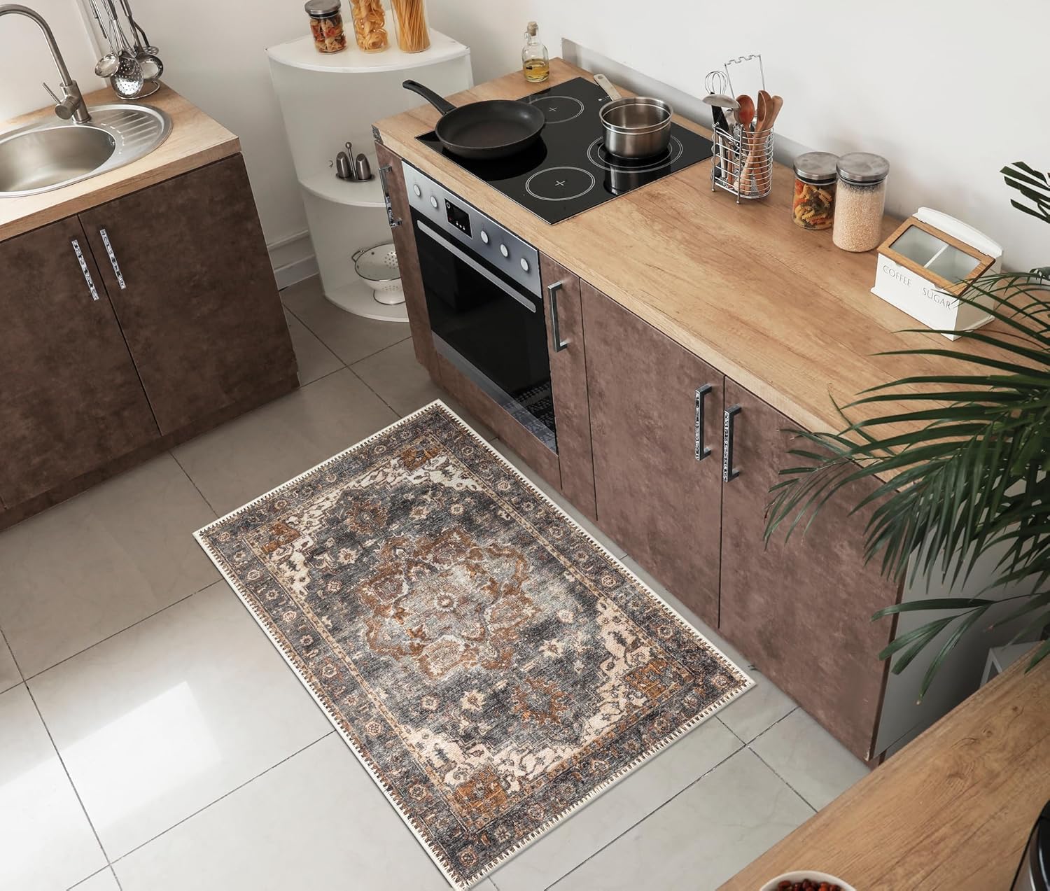 Keen Home Design 2x3 Rug - Vintage Machine Washable Entry Rug
