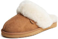 Dearfoams Women's Fireside Sydney Shearling Fur Scuff (Style XBT5)